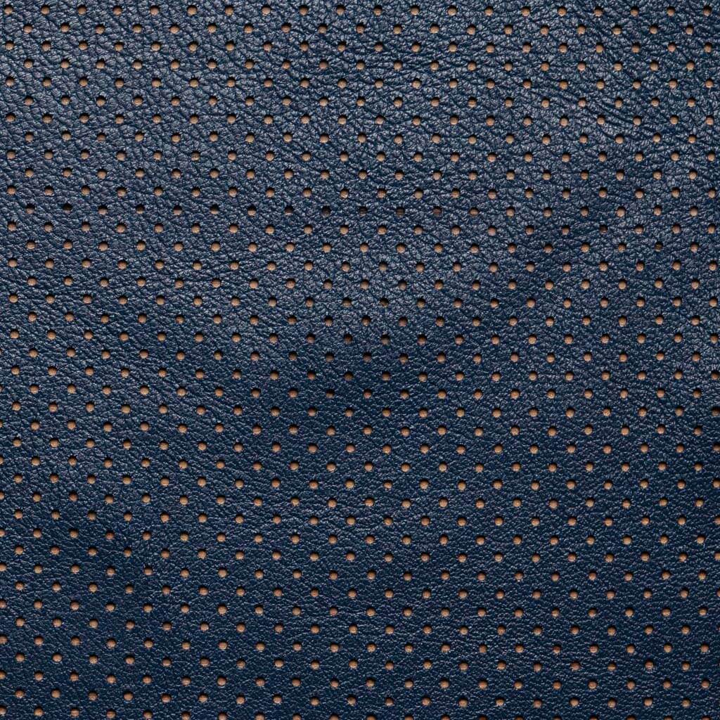 Navy Perforated Lamb Nappa Leather