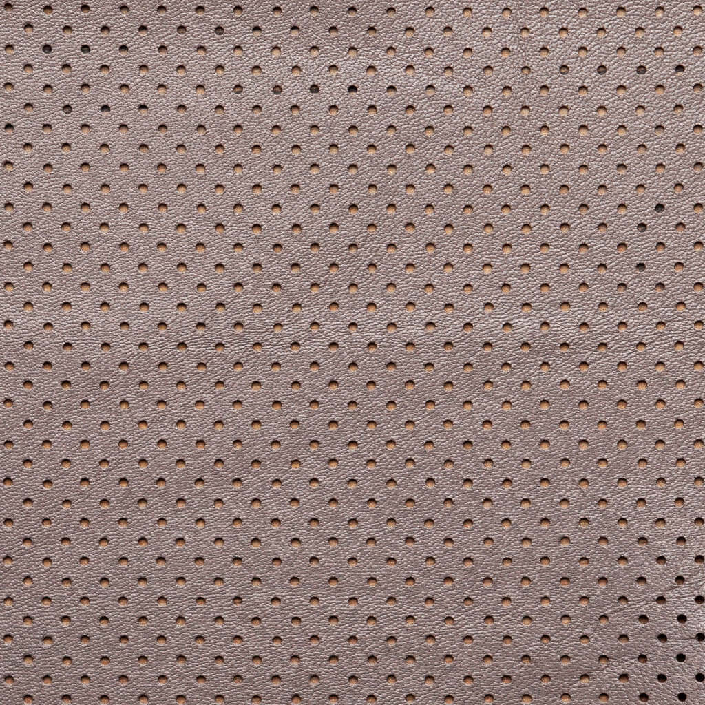 Taupe Perforated Lamb Nappa Leather